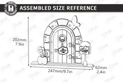 Tooth Fairy Door Laser Cut | Kids Bedroom Decor | Fantasy Product Image 2