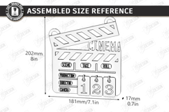 Movie Tracker Laser Cut | Movies Watched Counter |Wall Decor Product Image 2