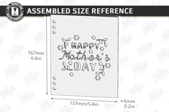 Mother's Day Greeting Card Laser Cut | 3D Floral Cards SVG Product Image 2