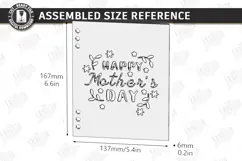 Mother's Day Greeting Card Laser Cut | 3D Floral Cards SVG Product Image 2