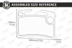 Car Steering Wheel Tray Laser Cut | Auto Laptop Desk | CNC Product Image 2
