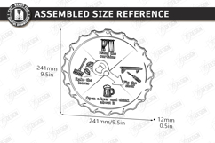 Dad Chore Wheel Laser Cut|Chore and Beer Reward| Wall Decor Product Image 2