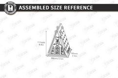 Valentine Candle House Laser Cut | Decorative Mini House SVG Product Image 2
