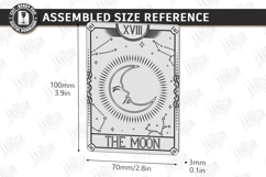 Tarot Card Coaster Laser Cut | Celestial Coaster | Mystical Product Image 2