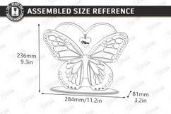 Mother's Day Hanging Heart Laser Cut | Floral Heart SVG |CNC Product Image 2