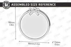 Personalized Christmas Family Hanging Ornament Laser Cut SVG Product Image 2