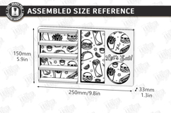 Fast Food Serving Trays Laser Cut Bundle | Serving Board SVG Product Image 16