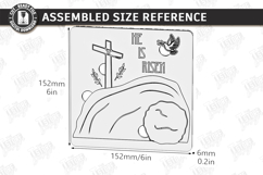He Is Risen Puzzle Laser Cut | Christian Easter Story | CNC Product Image 2