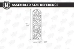 Stained Glass Bookmark Laser Cut | Faux Stained Glass Window Product Image 2