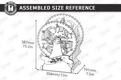 Ferris Wheel Photo Frame Laser Cut Bundle|3D Model|Valentine Product Image 16