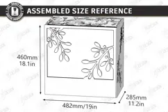 3D Decorative Wooden PC Case Cover Laser Cut | PC Accessory Product Image 3