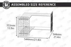 3D Decorative Wall Shelf Laser Cut | Home Wall Organization Product Image 2
