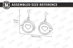 Valentine&#039;s Day Earrings Laser Cut|Hearts Shape|Accessories Product Image 2