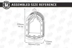 3D Layered Wooden Prayer Shrine Laser Cut | Display Stand Product Image 2