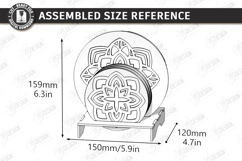Wooden Coasters Laser Cut Kit | Layered Coasters with Holder Product Image 2