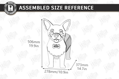 3D Dog Breeds Planters with Name Tags Laser Cut Bundle SVG Product Image 11