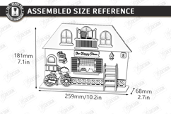 Mini House Entrance Laser Cut | 3D Home Decor | Shelf Sitter Product Image 2