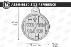 Beer Bottle Opener Keychain Laser Cut | Father's Day Gift Product Image 2