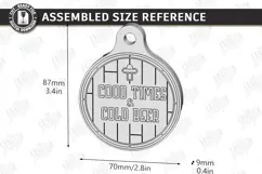 Beer Bottle Opener Keychain Laser Cut | Father's Day Gift Product Image 2