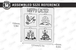 Easter Puzzles Laser Cut | He Is Risen SVG | Religious Signs Product Image 2