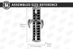 Sword Dice Box Laser Cut | Board Game SVG | Laser Cut Files Product Image 2