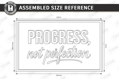 Motivational Wall Sign Laser Cut - Inspirational Quote SVG Product Image 3