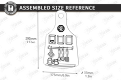 Kitchen Board Miniature Room Box Laser Cut Bundle | 3D Board Product Image 27