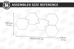 Puzzle Charcuterie Board Laser Cut| Serving Tray Kit | CNC Product Image 2