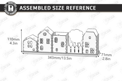 Village Desk Organizer Laser Cut | Office | Pencil Holders Product Image 2