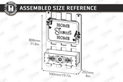 A-Frame Welcome Sign Laser Cut | Outdoor Decor | Garden SVG Product Image 2