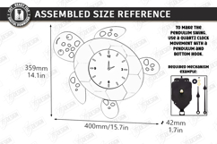 Pendulum Wall Clock Laser Cut Bundle | 3D Layered Clock SVG Product Image 18