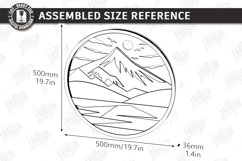 3D Layered Wall Art Laser Cut | Modern Home Interior Art SVG Product Image 2