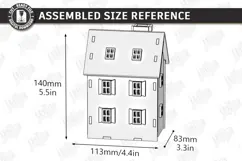 Mini House Nightlight Laser Cut | 3D Night Light | House SVG Product Image 2