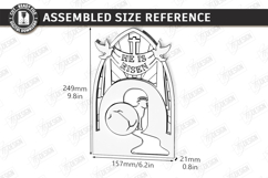 3D Layered Easter Decor Laser Cut | Multilayered Night Light Product Image 2