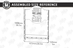 Fishing Rod Rack Design Laser Cut | Father's Day Gift Idea Product Image 2