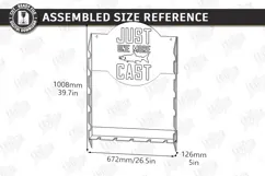 Fishing Rod Rack Design Laser Cut | Father's Day Gift Idea Product Image 2