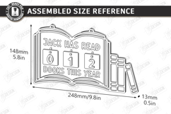 Kids Book Reading Tracker Laser Cut | Book Reading Progress Product Image 3