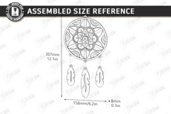 Wooden Dream Catcher Laser Cut | Boho | Wall Hanging Decor Product Image 3