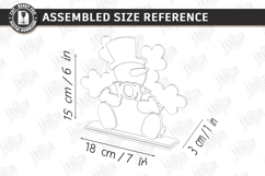 Cute Snowman Stands Laser Cut Bundle|Christmas Shelf Sitters Product Image 17