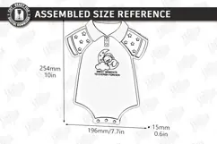 Baby Milestone Bank Laser Cut | Baby Keepsake Drop Box Laser Product Image 2