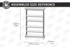 Miniature Bookshelves Laser Cut | Mini Bookcase SVG | CNC Product Image 2