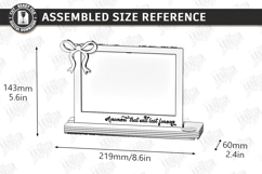 Candle Holder with Vase and Photo Frame Laser Cut |Engraving Product Image 2