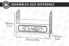 Pet Treat Organizer Laser Cut | Wooden Dog Cat Treat Station Product Image 2