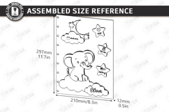 3D Baby Photo Album Laser Cut | Book Cover | Keepsake Album Product Image 3