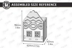 Christmas Advent Wreath Village Houses | Advent Calendar SVG Product Image 2