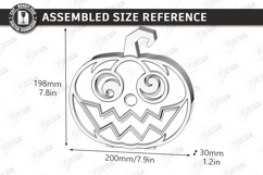 Jack o Lantern Candle Holder Laser Cut | Halloween Pumpkin Product Image 2