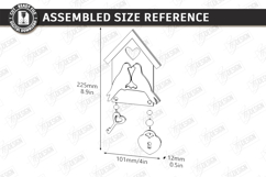 Love Wall Decor Ornament Laser Cut | Romantic Hanging Decor Product Image 3