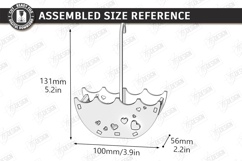Umbrella Flower Box Laser Cut Bundle| Bridal Shower Gift Box Product Image 16