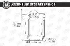 Stuffed Animal Zoo Storage Laser Cut | Kids Toy Storage Box Product Image 2