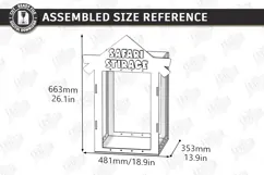 Stuffed Animal Zoo Storage Laser Cut | Kids Toy Storage Box Product Image 2
